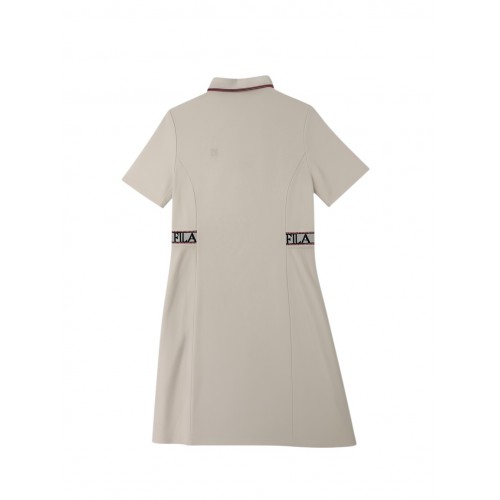 Fila Women White Polo Dress – Retro Tennis Sport Style